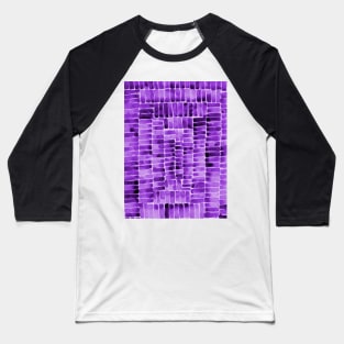 Watercolor abstract rectangles - purple Baseball T-Shirt